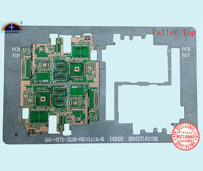 SMT reflow solder pallet for MID tablet computer